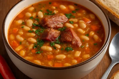 Ciorbă De Fasole Cu Ciolan