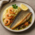 File De Biban Și Piure Cu Creveți