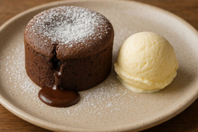 Soufle De Ciocolată Și Înghețată Cu Aromă De Vanilie