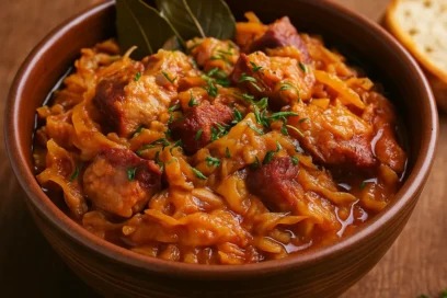 Varză Călită Cu Afumătură