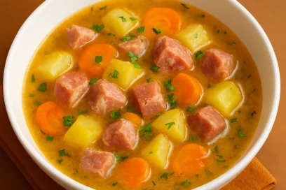 Ciorbă de cartofi cu afumătură 1KG